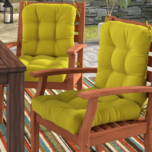 Andover Mills Sarver Synthetic Indoor/Outdoor Dining Chair Cushion